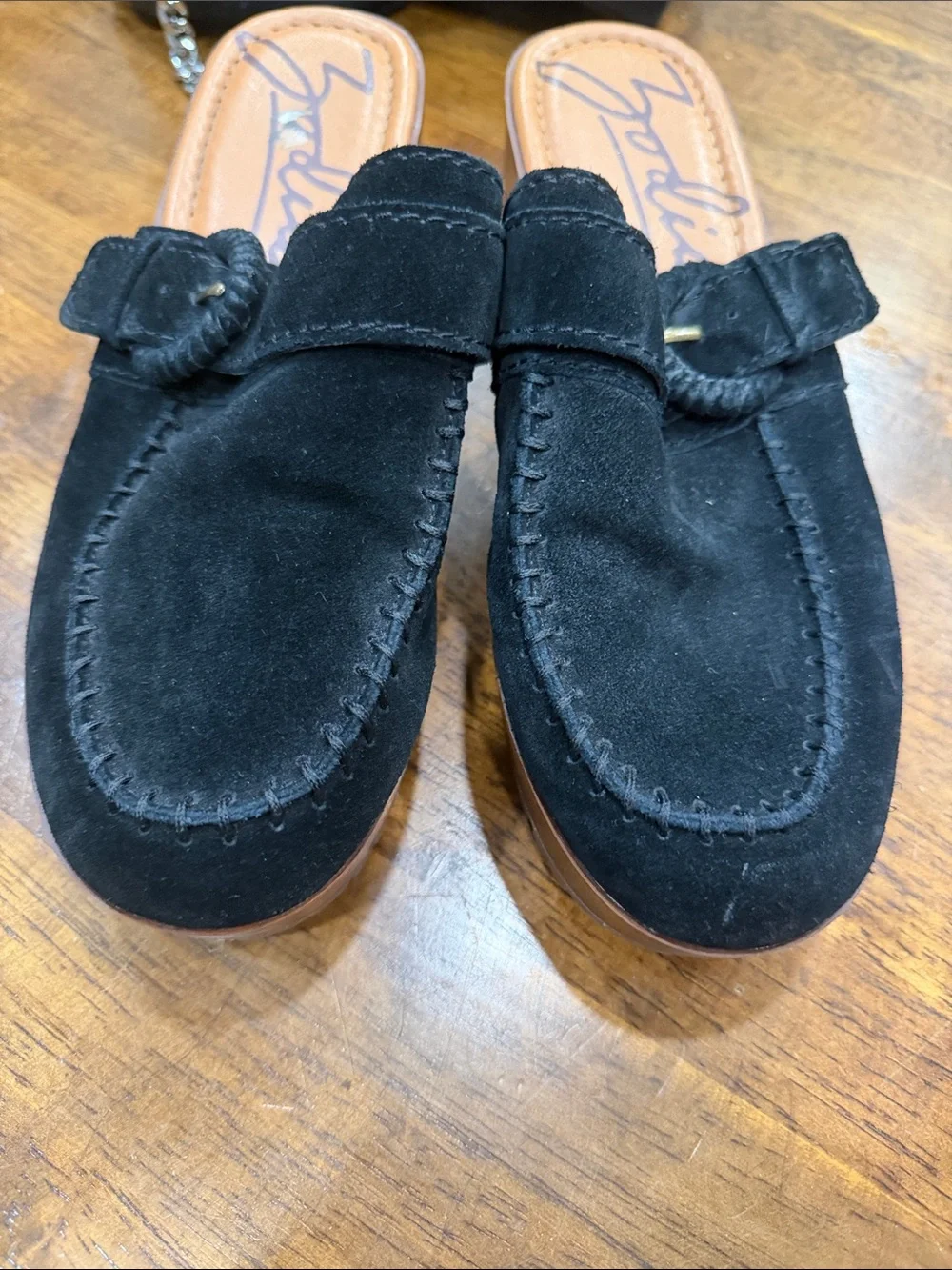 Zodiac Black Suede Men’s Slip-On Loafers with Tan Insole